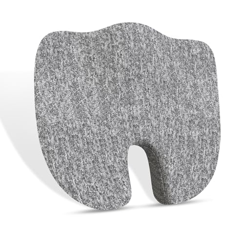 Image of CareFoam Coccyx Seat Cushion Memory Foam for Tailbone Pain Relief | Orthopedic Sciatica & Back Support Pillow for Office Chair, Car Seat, Wheelchair | U Shape Ergonomic Design, Washable Cover