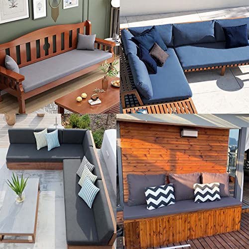 Coussin de banc imperméable pour aménager votre terrasse avec une assise marron confortable - 8