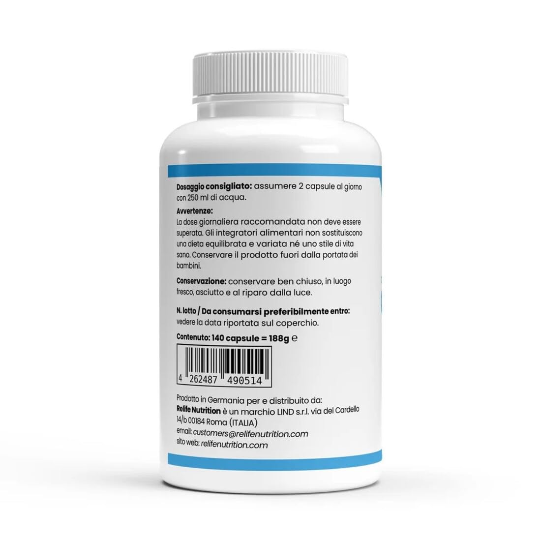 Omega 3 Puro Concentrato - EPA DHA Alta Potenza per Cuore Cervello Articolazioni -140 Softgels