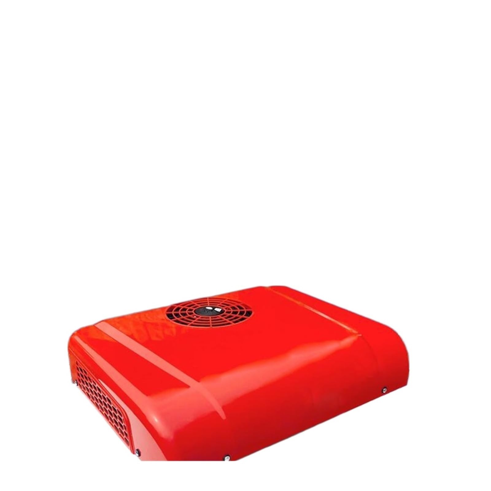 RV Air Conditioner, Car Electric Parking RV Rooftop Air Conditioner， AC 12V 24V For Motorhome Excavators Forklift Machinery Camper(Red 12V)