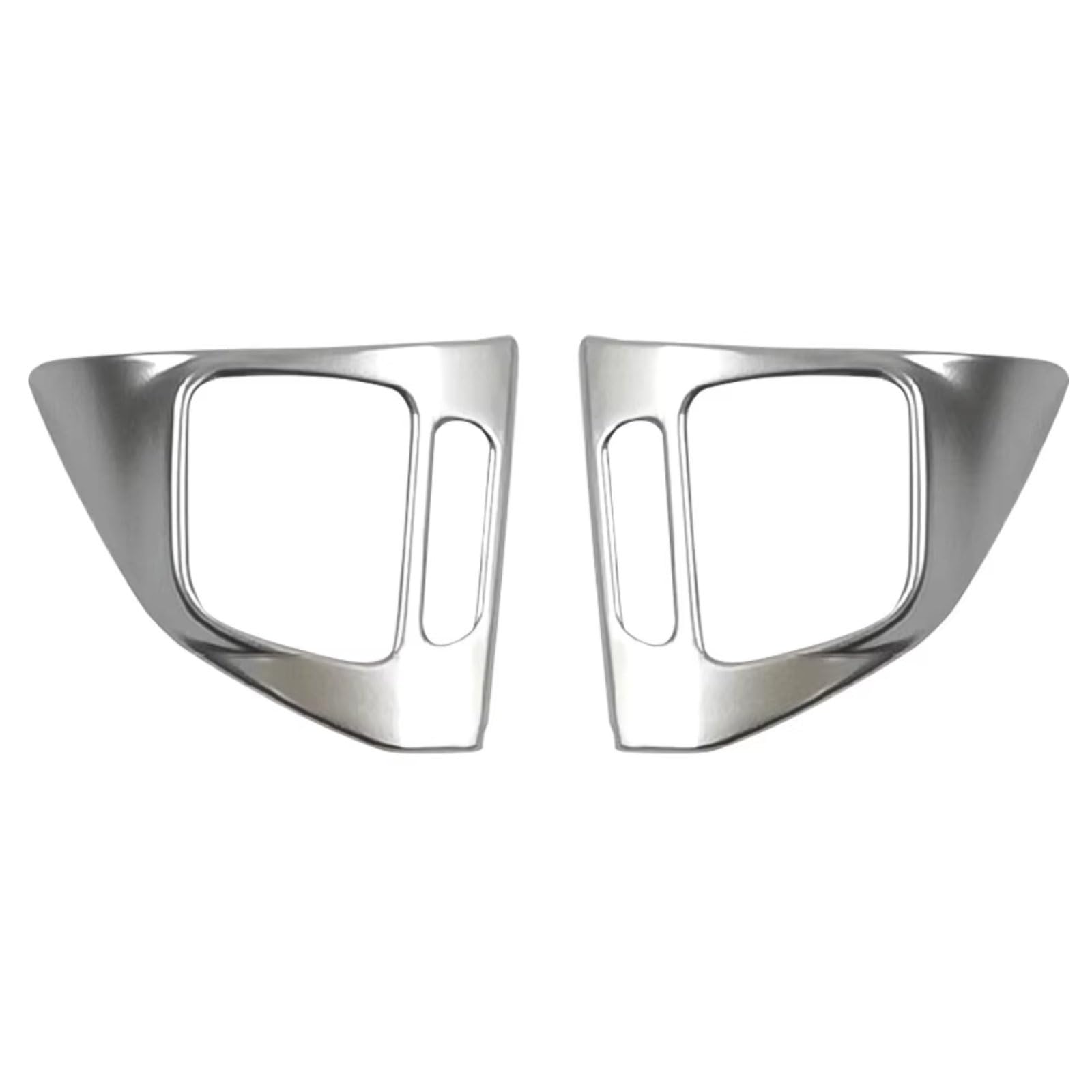 Interior Trim Accessory for VW for Golf for MK6 for Passat B7 CC for EOS for TIGUAN Sticker Molding Garnish Car Steering Wheel Panel Trim Cover Car Interior(Silver)