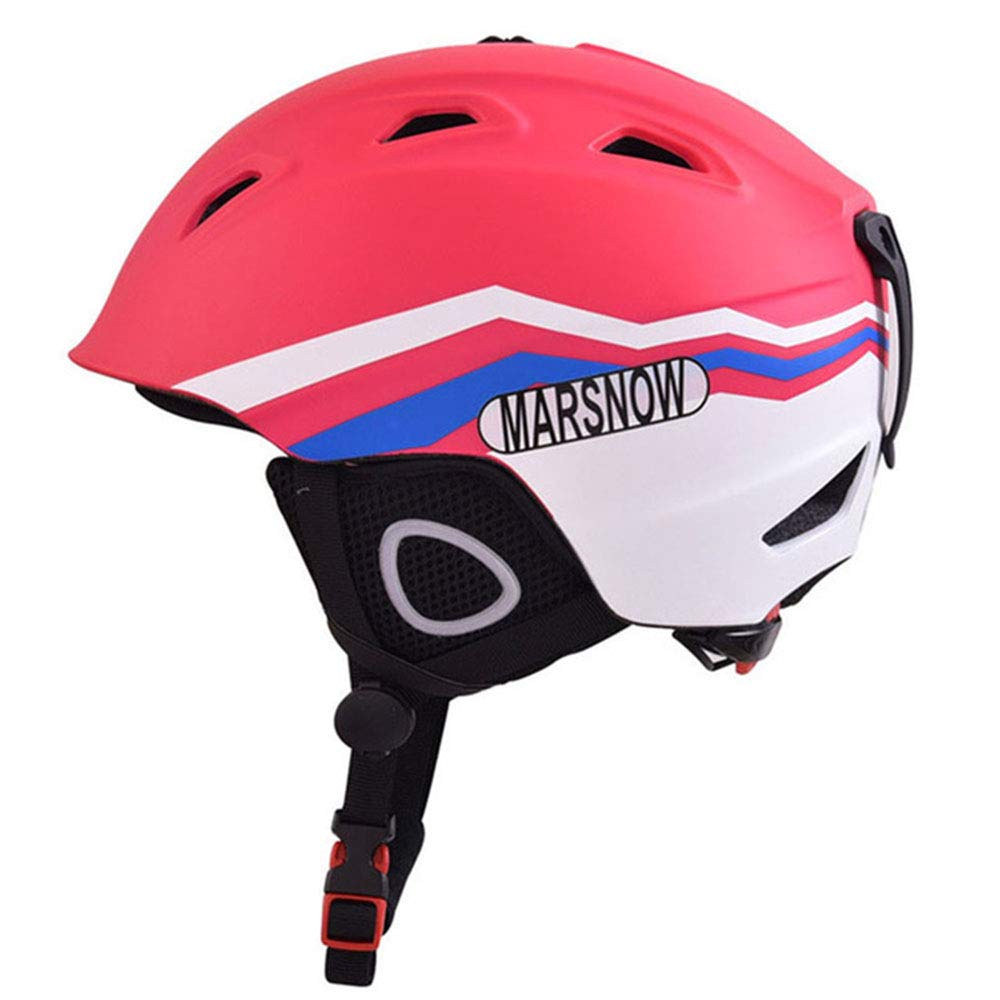 DFKDGL Kids Youth Adult Snow Ski Snowboard Helmet,Ski Helmet ABS & EPS Material Snowboard Helmet Controllable Ventilation Velvet Earmuff and Lining Unisex Ultralight Winter Warm