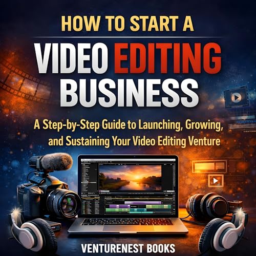 How to Start a Video Editing Business Audiolibro Por VentureNest Books arte de portada