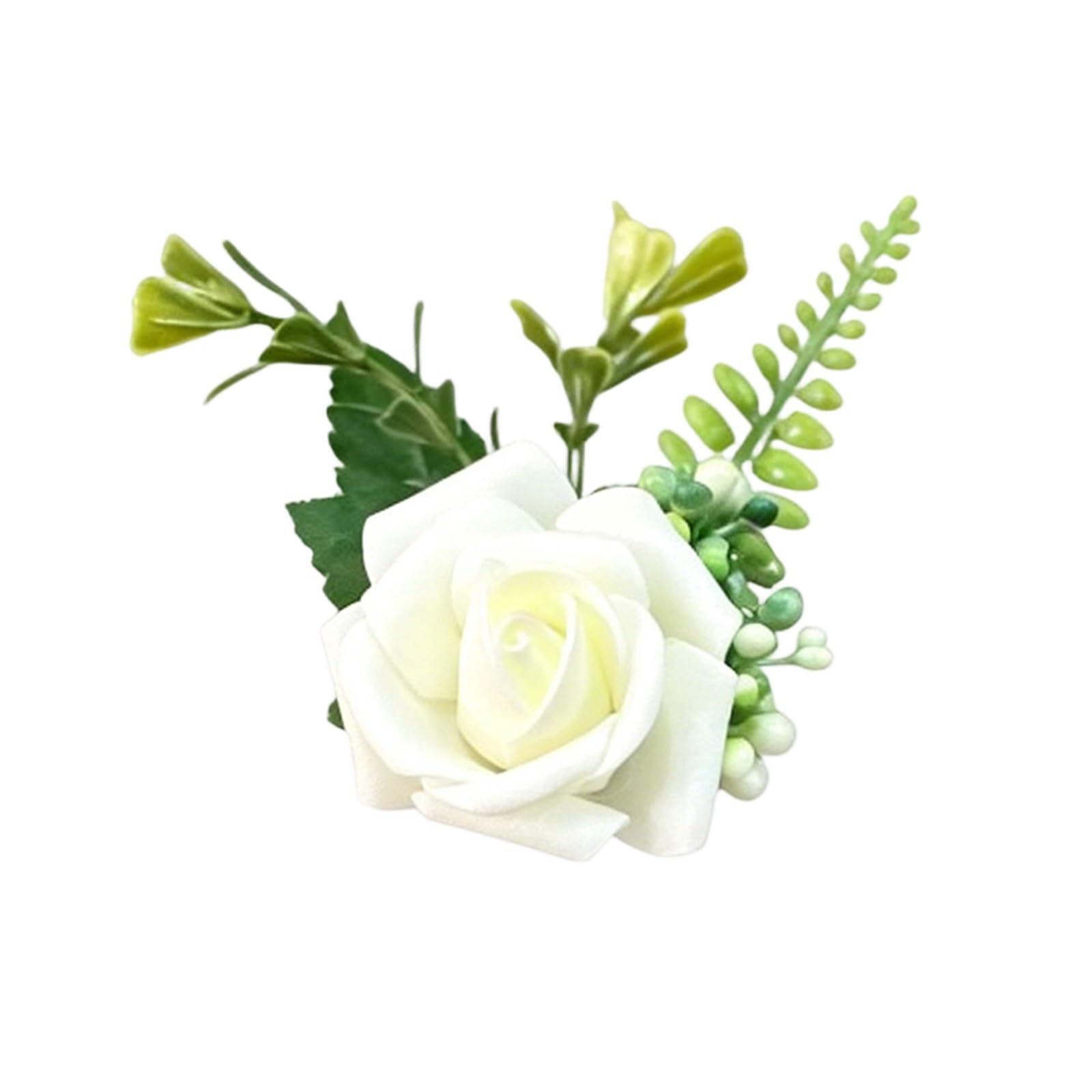 Zxfdsfdbnm Realistic Artificial Flower Boutonniere Chest Corsage for Wedding Ceremony Anniversary Prom and Formal Event Wedding
