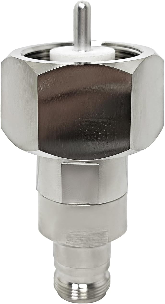 1pcs Coaxial Connector Adapter High Voltage LC Male to N Female - 50 Ohm, Brass Tri-Alloy Plated, PTFE Insulator, DC-6GHz