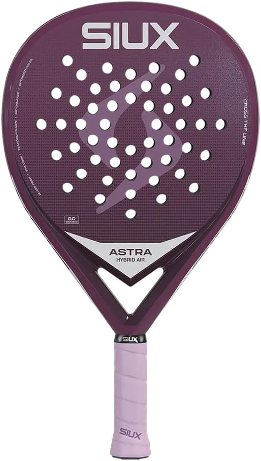 Siux - Astra Hybrid Air 2026 Violet Teardrop Shape Padel Racquet - Control and Power