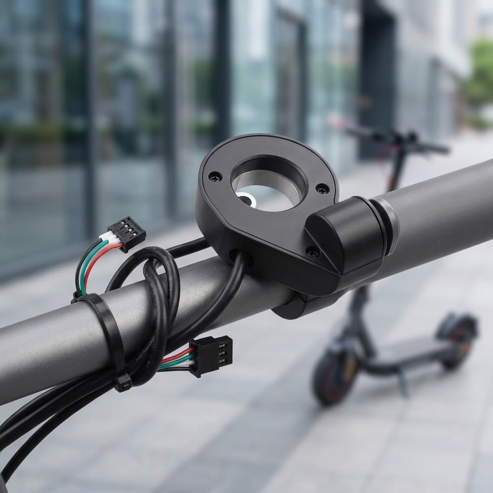Puños de manillar ABS gris 22.9mm con luces para Xiaomi
