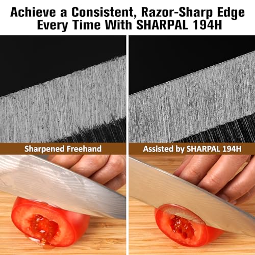 SHARPAL 194H Whetstone Knife Blade Sharpener Sharpening Stone Angle Guide, Chisel/Plane Iron Blade Honing Guide, Knife Edge Angle Finder, Knife Sharpening Trainer (Angle from 15° to 45°) - Image 4