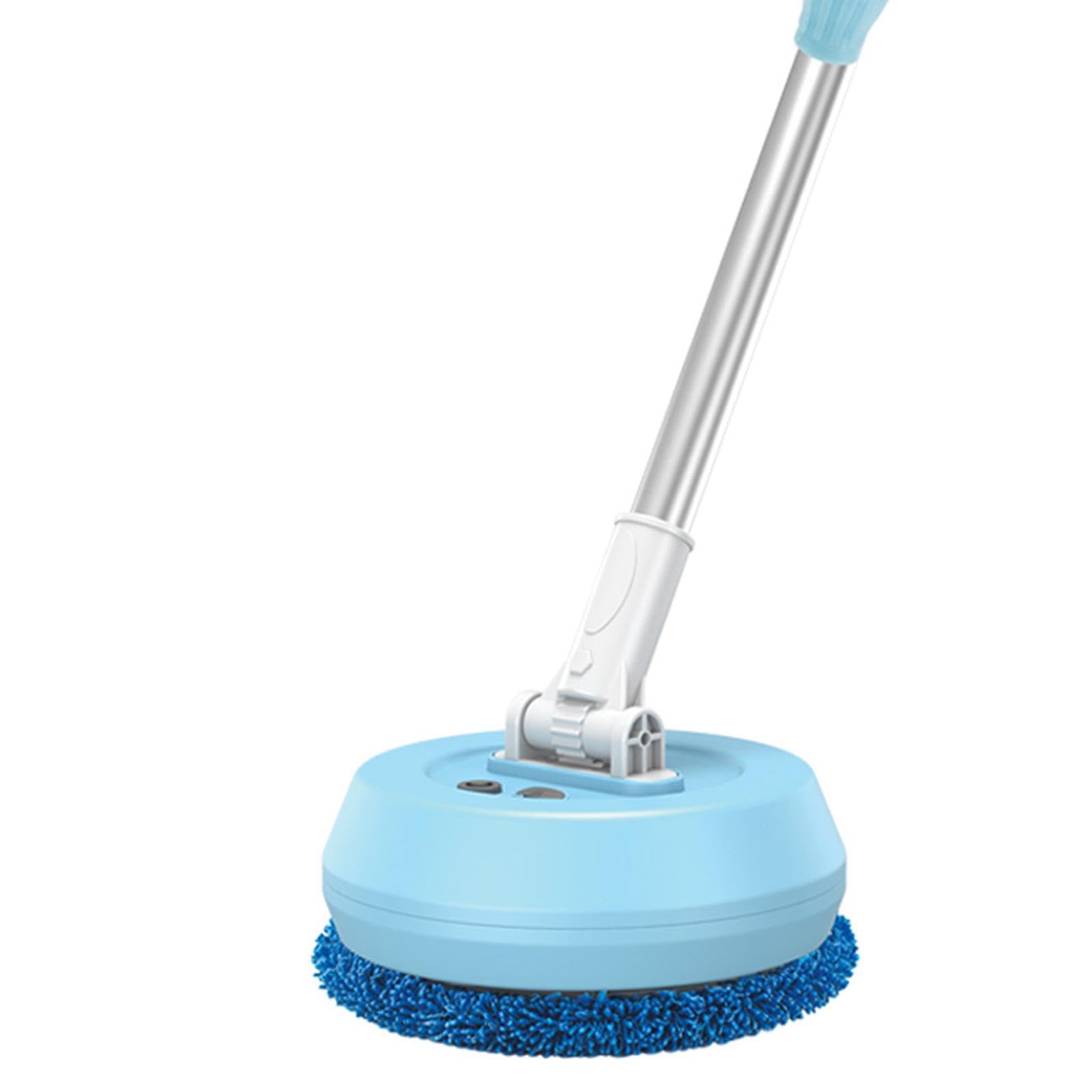 2 Piezas Limpiador Eléctrico para Pisos Máquina de Limpieza Automática para Vidrios Y Pisos Telescópica Reutilizable Pulidor Seco Y Húmedo Ade, Azul