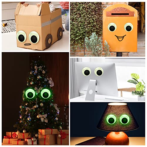 Ojos saltones autoadhesivos grandes para decoración de manualidades y álbumes nocturnos TOAOB 7