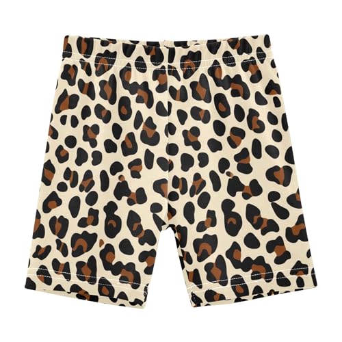 Joisal Black Brown Spots Girls' Biker Shorts Toddler Cotton Under Dress Shorts Funny 4t Summer Clothes