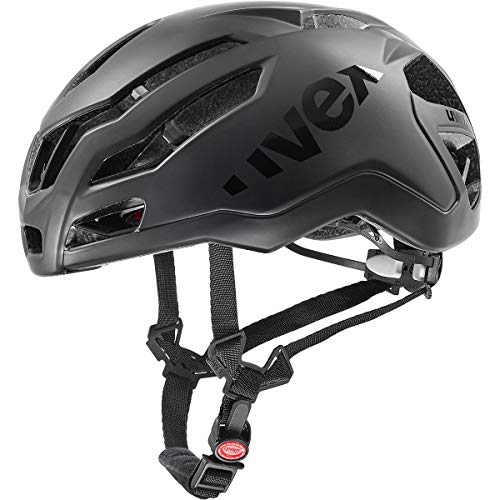 uvex Race 9 - Casque Performance Extrêmement Léger pour Hommes et Femmes - Ventilation Aérodynamique Optimisée - Ventilation Optimisée - All Black Matt - 53-57 cm