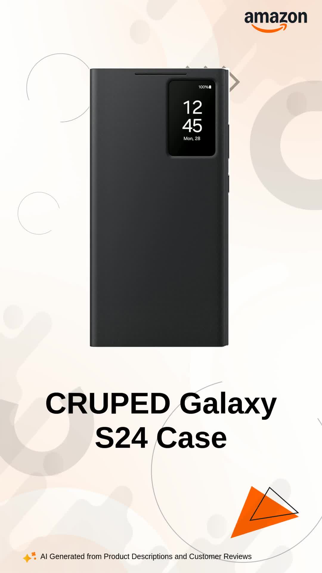 Samsung Galaxy S24 Ultra 256GB おまけカバー付き CRUPED Ultra Hybrid Smart-View Wallet Case for Samsung Galaxy S24