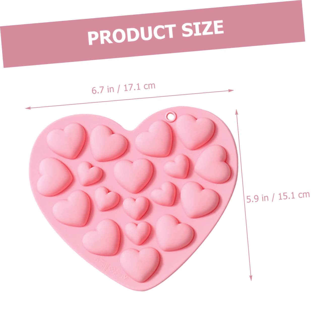 Alipis 8 Pz muffa ice cream gelatto gommosi per biscotti decorativi arredamento per biscotti fai da te stampo da forno per cioccolato A forma di cuore decorare rosa