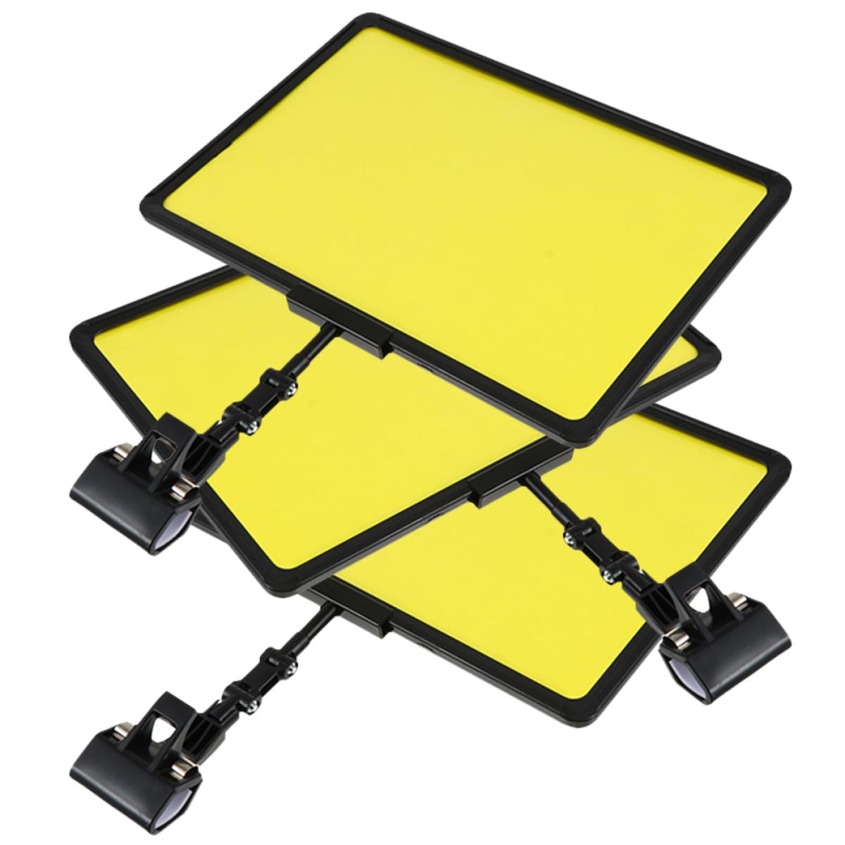 ULTECHNOVO Supporto per Cartelli Prezzi Supermercato con Clip in Abs, Porta Etichette Prezzo Estensibile per Negozi, Esposizione Cartellini Pubblicitari 3 Pezzi per Interni ed Esterni