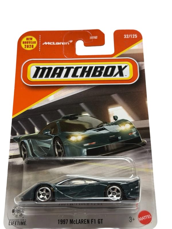 Matchbox 1:64 Scale 1997 McLaren F1 GT for 3 Years & Above 32/125 (Green)-image-20