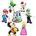 Figuren Kuchendekorationen Mario 6 pcs, Mario Figuren Set Mario, Kinder Geburtstag Party Torte Mario, Geburtstagstorte ​Topper Figuren Mario, Lieferungen für Kinder Geburtstag Mädchen Junge