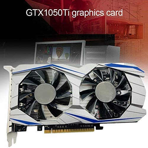 Preisvergleich Produktbild huangThroStore Computer-Grafikkarte, GTX1050ti, 4G, DDR5, 128bit, Wärmeableitung, strapazierfähig