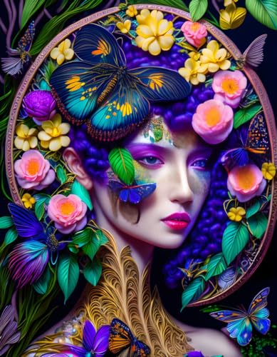 Poster sur toile Meechi portrait de femme 50x70 | Éveillez l'élégance poétique de vos murs