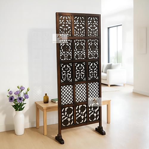 Image of Wooden Partition for Living Rooms Wall Dividers,Screen Separator Wall Divider for Hall Wall Panels for Living Room /Kitchen /Bedroom /Office /Restaurant (30 Inches Width Single Panel)