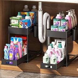 best kitchen storage hacks under the sink organizer