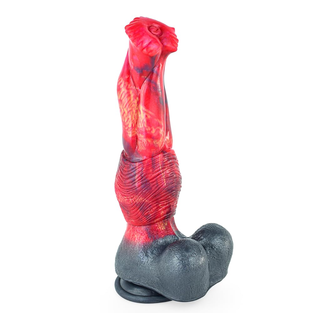 BeHorny Dildo Sex Toy, Liquid Silicone Fantasy Dildo with Suction Cup