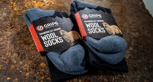 GRIP6 Crew Socks - Merino Wool Socks Made in the USA, Lightweight Wool Hiking Socks, Crew Socks for Men and Women4