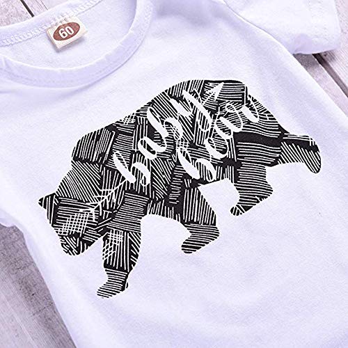 Image of Newborn Infant Baby Boys Clothes Baby Boy Bodysuit Pants Outfit Set