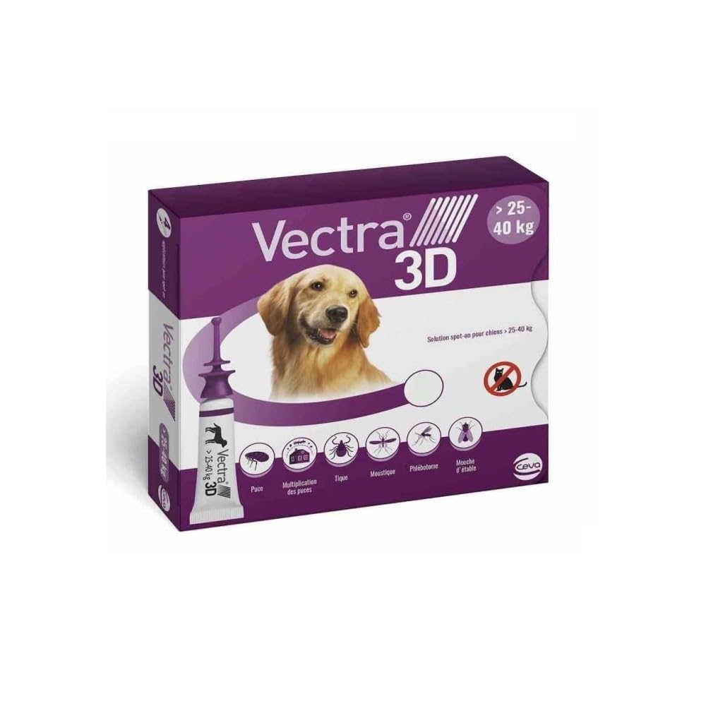 Vectra 3D Chien (25-40) plaq/4 Sol ext CEVA