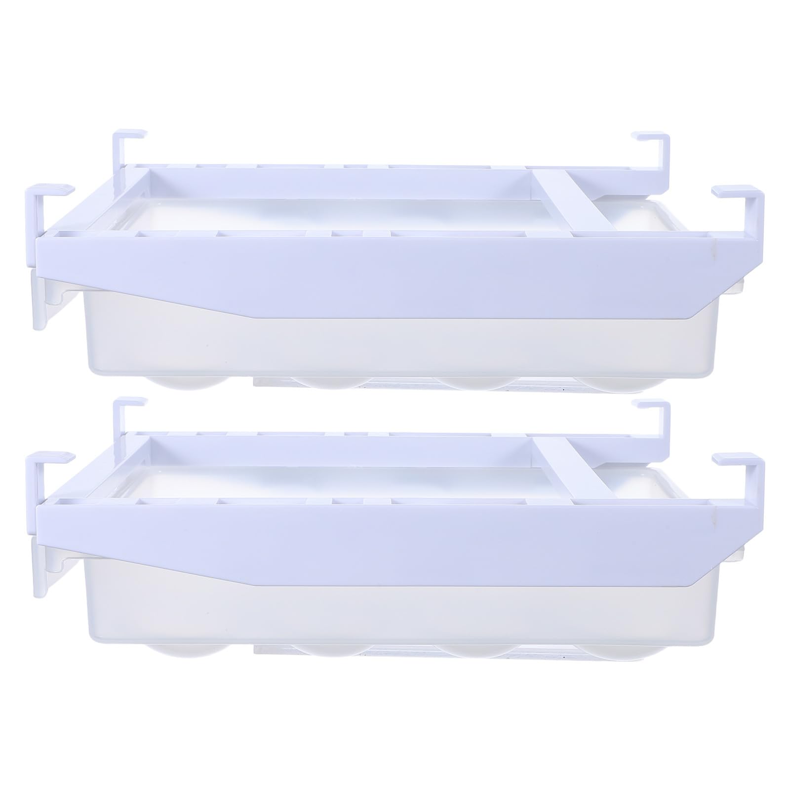 Veemoon Lot de 2 plateaux à œufs à placer sous une étagère, 12