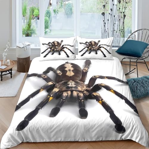 Parure de lit araignée 140x200 housse de couette tarentule 3D