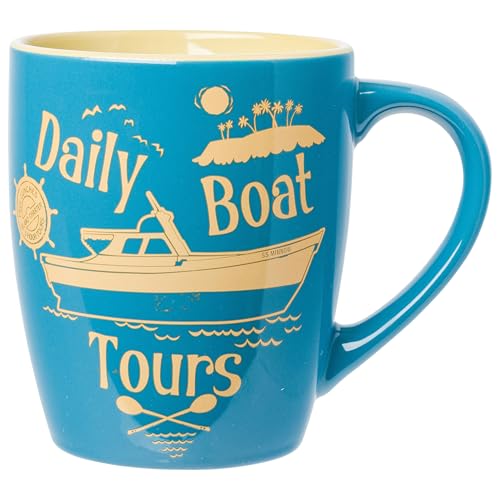 Taza cerámica curva azul 25 oz Gilligan's Island miniatura 2