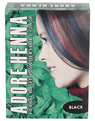 Polvo para teñir cabello negro 60 g miniatura 1