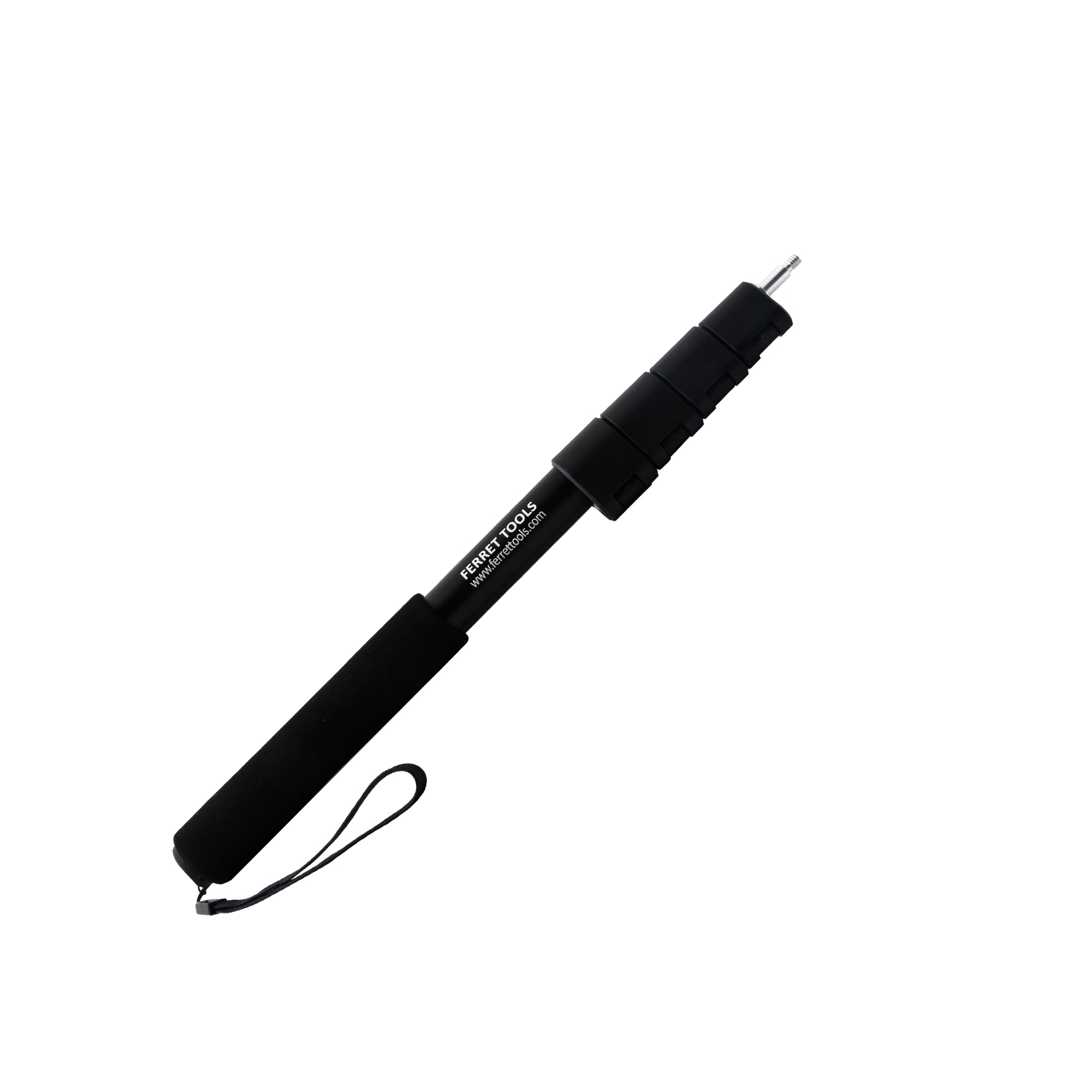 Ferret Stick – 55” (140cm) Lightweight Aluminum Lockable Section Extension Rod - Compatible with All Ferret Inspection Cameras