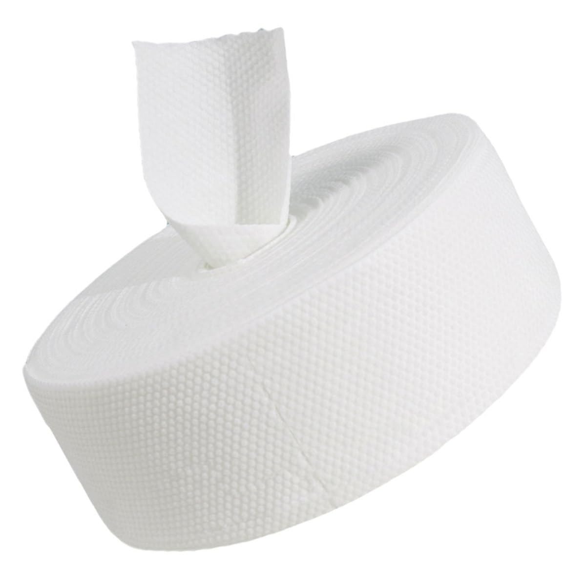 Serviette jetable en coton contre les bactéries du visage, rouleau épais démaquillant blanc - 8