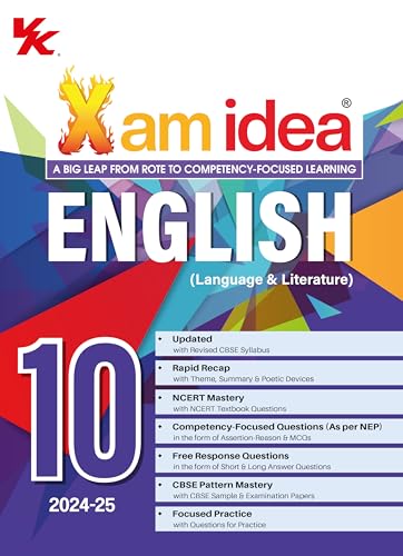 Xam idea English (Language & Literature) Class 10 Book | CBSE Boa...