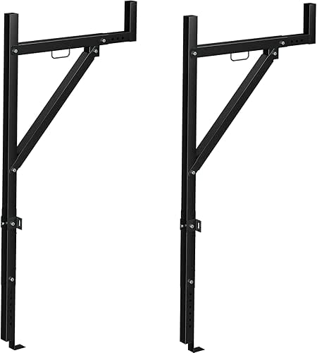 Truck Rack, 19-34" Extendable Truck Ladder Rack, 44.5-49.5" Adjustable Height,