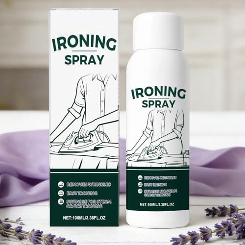 100ml Iron Spray For Clothes - Anti Static Spray, Sprays Starch For Ironing Clothes, No Flaking, Sticking Or Clogging, Fabric Refresher Sprays, For Wool Cotton Linen Polyester Silk Clothing Bed Sheets - Thumbnail 2