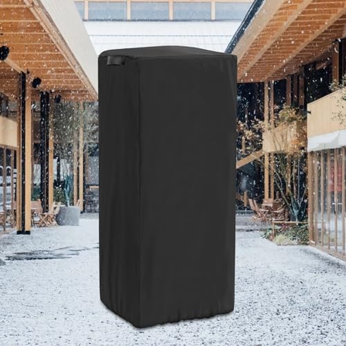 Image of 420D Popcorn Machine Cover, Dustproof Popcorn Maker Cart Cover With Windproof and Adjustable Drawstring Design 16 x 18 x 31inch