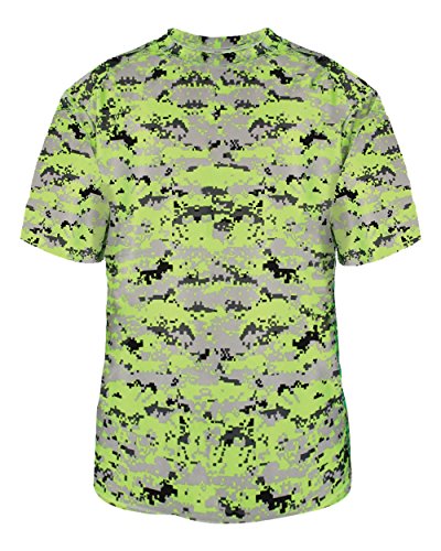 Badger Sport Adult 3XL Lime Digi-Camo Moisture Wicking Jersey Uniform Shirt