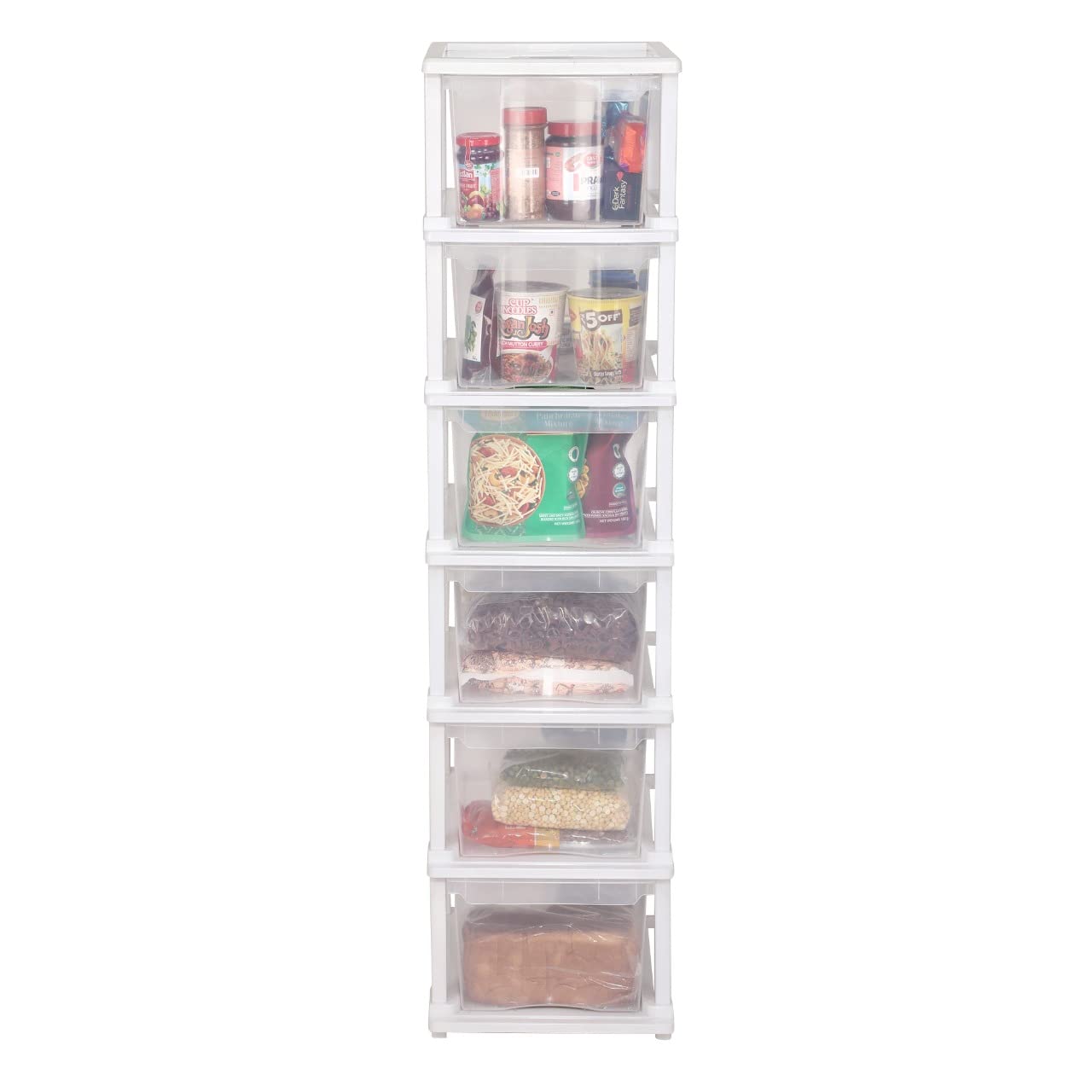 Cutting EDGE XL Modular Drawer Set for Home, Office, Hospital, Parlor, School, Doctors, Home and Kids, Plastic Product Dimension When assembeled (15.5 ic X 12 in X 47.5 in) (6 Layers, Transparent) (B0B4P2PTJ9) Amazon Price History, Amazon Price Tracker