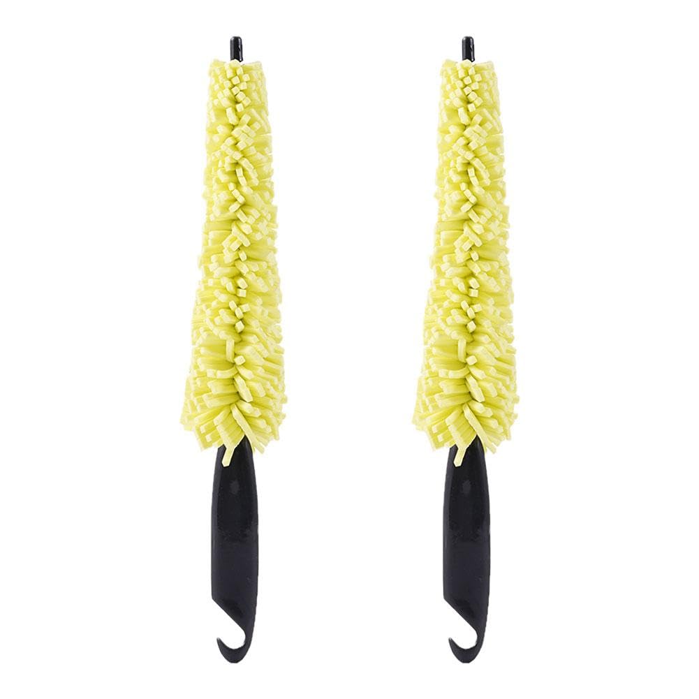 Spazzola Per Pulizia Ruote Auto - Con Manico Lungo E Spugna Per Cerchi E Pneumatici - Foto 8