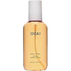 OUAI Wave Spray - Coconut Oil & Rice Protein Texture Mist for Voluminous Beach Waves with Shine - Paraben Free, Safe for Color & Keratin-Treated Hair (4.9 fl oz)
