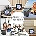 Gueray CD Player Portable Bluetooth: Desktop CD Players for Home CD Player with Timer Built-in HiFi Speakers with LCD Screen Display Home Audio Boombox FM Radio USB Type-c MP3 Music Player