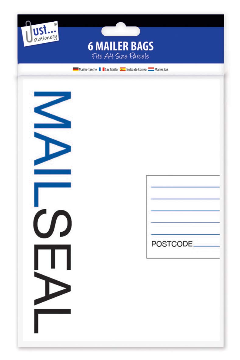 TallonJust Stationery 240x320mm Medium E Mailer Bag (Pack of 6), 4248