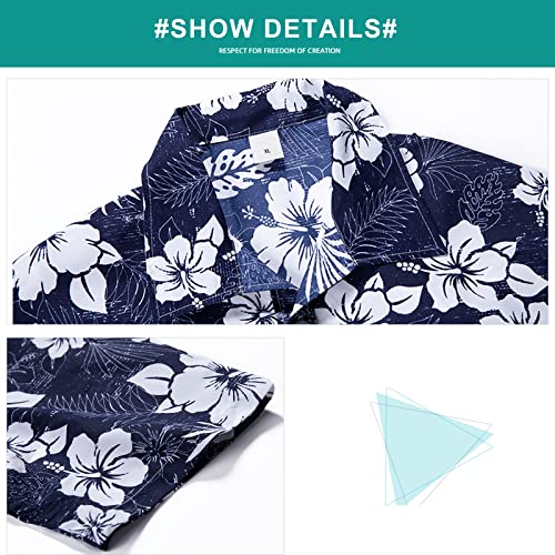 Sumolux Mens Hawaiian Floral Shirts Button Down Tropical Holiday Beach Shirts4