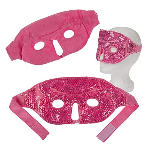 Preisvergleich Produktbild Gesichtsmaske mit Gelkugeln / Beauty Artikel / Masken Beauty Gesicht / Gelmaske Gesicht / Schönheitsmasken / Entspannungsmaske / Kühlbrille Gel Augenmaske / Geschenk für Frauen / Preis am Stiel