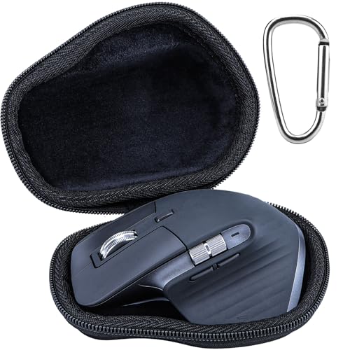 Lebakort Duro Caja Estuche Funda para Logitech MX Master 4 / MX Master 3S / MX Master 3 / MX Matser 2S Ratón Inalámbrico Performance con Desplazamiento Rápido (Estuche Negro)