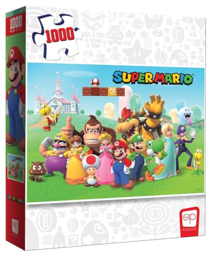 USAopoly- Super Mario Mushroom Kingdom-Puzzle de 1000 Piezas