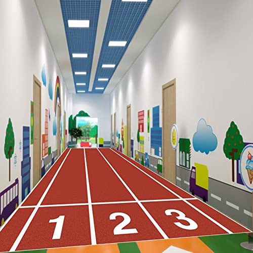 Autocolantes 3D autocolantes para o chão do quarto do jardim de infância, paredes do chão do chuveiro, decoração removível do papel de parede adesivo 1/2/3/4/5/6/7/8 m de comprimento e largura (cor: